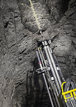 Cracks in the rock will be filled and consolidated, which improves the o0verall stability