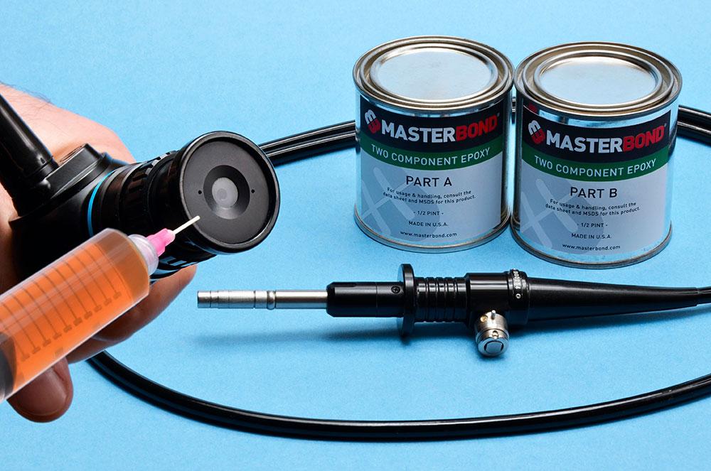 EP42HT-2Med is a room temperature curable two component epoxy, adhesive, sealant, coating and casting material featuring high temperature resistance along with outstanding chemical resistance for medical manufacturing applications.
