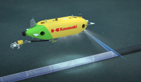 Autonomous subsea pipeline inspection by using sensors