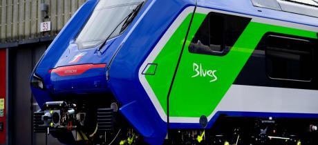 Hitachi Rail and Trenitalia's hybrid 'tri-mode' Blues Train. Photo via Hitachi Rail.